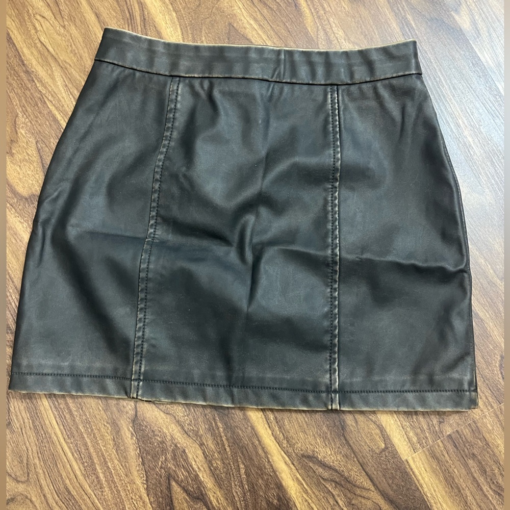 By the River faux leather skirt NWT